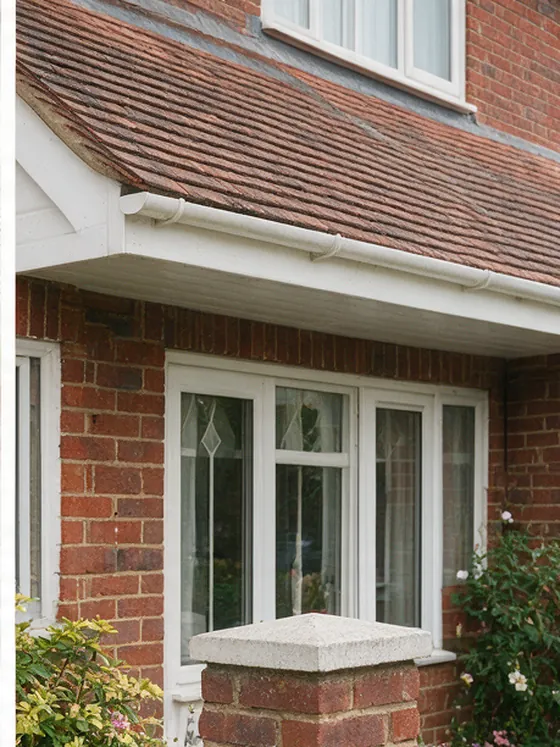 The same roofline after the wasp nest has been removed