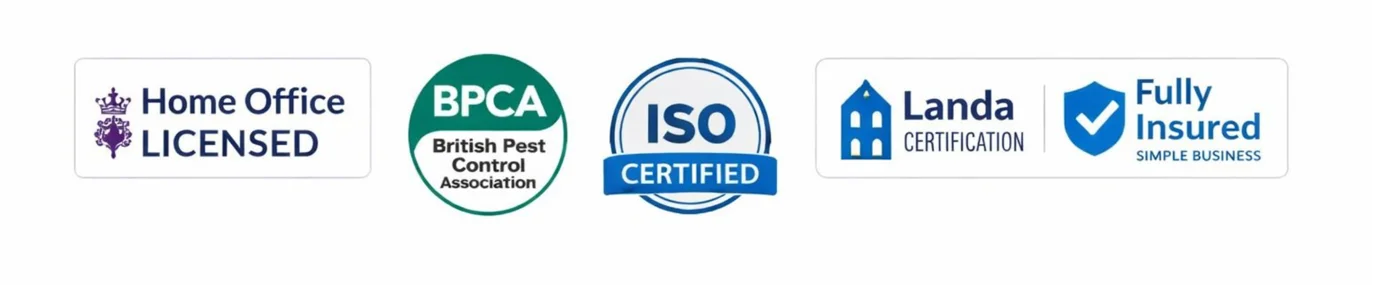 Home Office Licensed, BPCA member, ISO Certified and Fully Insured